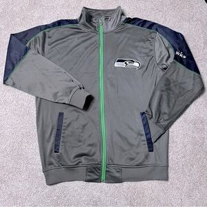 Seattle Seahawks men’s full zip track jacket size large tall